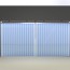 Rideau a lanieres PVC coulissant double rail