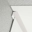 Congé d'angle interne beige hessian pour plaques PVC épaisseur 2-3 mm en situation