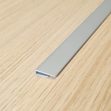 Profilé de départ et d'arrêt aspect aluminium pour plaques 2 à 3mm