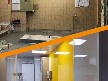 Avant après rénovation cuisine en carrelage