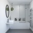 Panneau mural décoratif intérieur PVC Satiné Blanc Gris "Cesco" Altro Whiterock Satins pour salle de bains 3