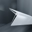 Baguette d'angle externe (sortant) PVC blanc bleuté ice 40 mm x 40 mm en 2 parties ALTRO pour panneaux muraux épaisseur 2,5 mm