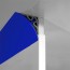 Anglerond bleu profilés mâle femelle pour-arrondir les angles avec support
