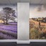 Panneau mural PVC Béton Gris Clair ou Pierre Grise sur poteau