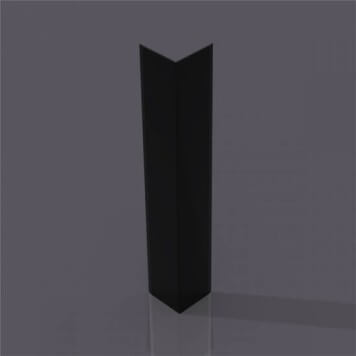 corniere pvc 80 x 80 mm noire