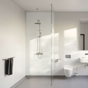 Panneau mural décoratif intérieur PVC Satiné Blanc vert "Spa" Altro Whiterock Satins pour salle de bains