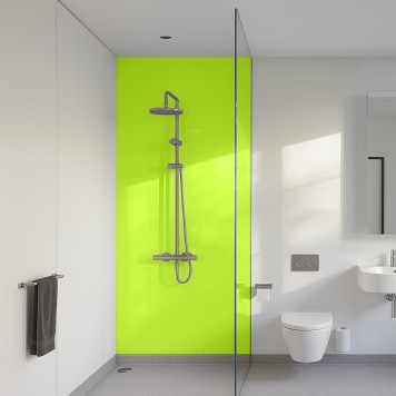 Panneau mural décoratif brillant jaune Altro Whiterock Vert Key Lime pour salle de bain