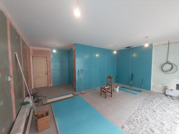 rénovation d'une cuisine avec plaques en pvc