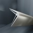 Baguette d'angle externe (sortant) PVC gris urban 40 mm x 40 mm en 2 parties ALTRO pour panneaux muraux épaisseur 2,5 mm