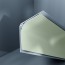 Congé d'angle interne PVC vert serenity 30 mm x 30 mm en 2 parties Altro pour habillage angle panneaux muraux épaisseur 2,5 mm