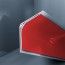 Congé d'angle interne PVC rouge moulin rouge 30 mm x 30 mm en 2 parties Altro pour habillage angle panneaux muraux épaisseur 2,5 mm