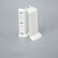 Angle externe blanc et support de fixation pour plinthe adhésive étanche