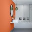 Panneau mural décoratif intérieur PVC Satiné Orange "Bergamot" Altro Whiterock Satins pour salle de bains 3
