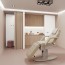 Réalisation cabinet médical avec Panneau mural décoratif intérieur PVC Satiné Beige Clair "Linen" Altro Whiterock Satins