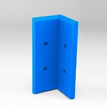 Angle interne pour lisse de protection murale Polyéthylène Bleue