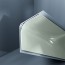 Congé d'angle interne PVC vert amande ice queen 30 mm x 30 mm en 2 parties Altro pour habillage angle panneaux muraux épaisseur 2,5 mm
