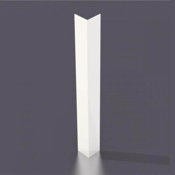 Corniere PVC 50x50mm - épaisseur 2 mm - Blanc 9010