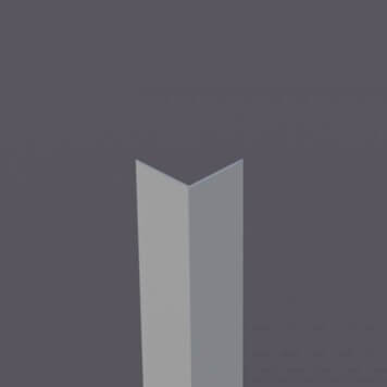 Corniere PVC 60 x 60 mm gris metal (585)