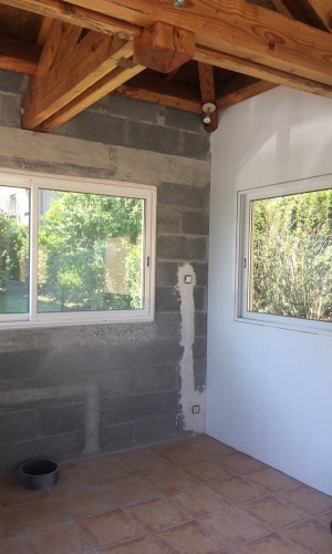 Avant/après SPA dans une cabane